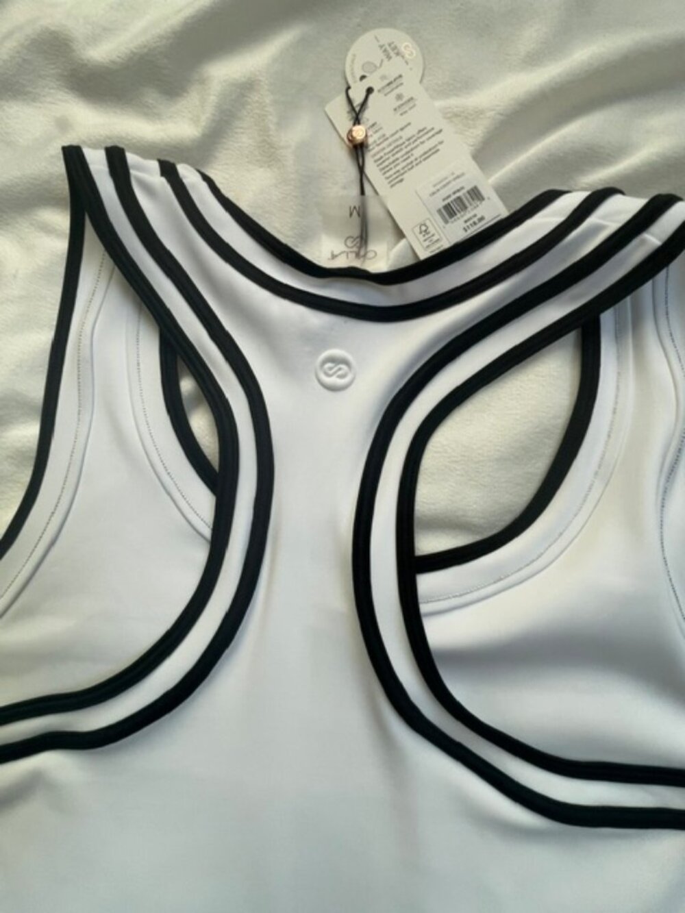 CALIA Women's Vented Fitness Court Dress, White, Size M - Picture 5 of 8